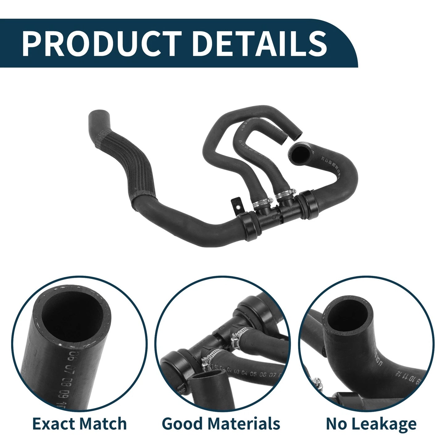 Radiator Hose Rubber Coolant Pipe for Peugeot 2008-2011