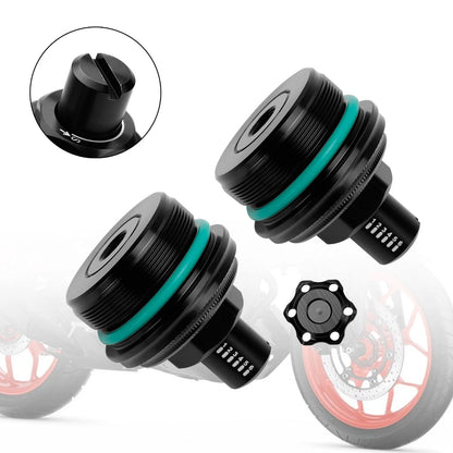 2 x Fork Preload Adjustment Screws Black for Yamaha MT-03 (2019-2023)