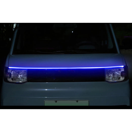 120cm Flexible Blue LED DRL Day Running Light Strip for Universal Car