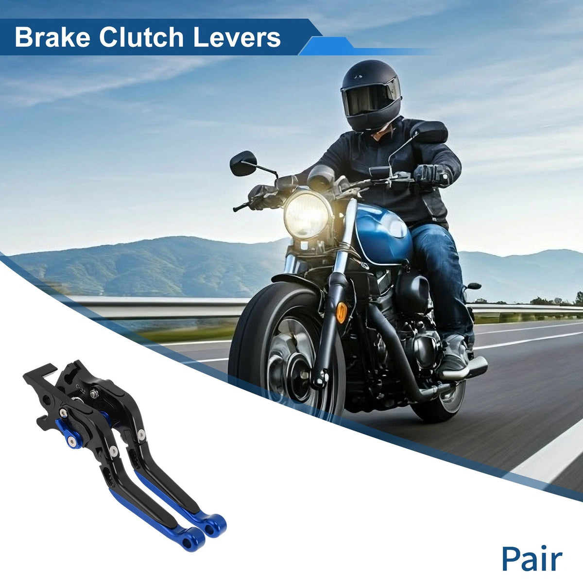 2 x Short/Long Brake Clutch Levers for YAMAHA MT-03 (2018–2022)