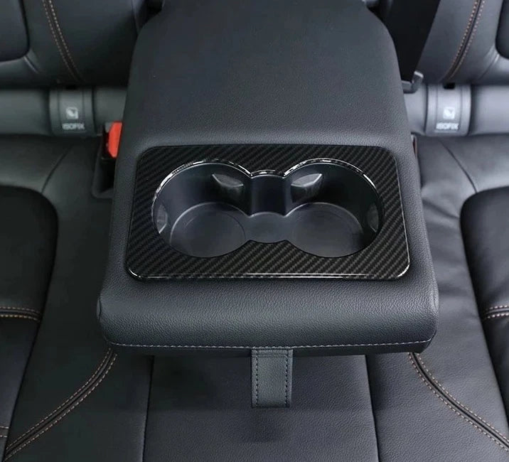 Fiber Rear Water Cup Holder Cover Trim for Land Rover Range Rover Velar (2018-2023)