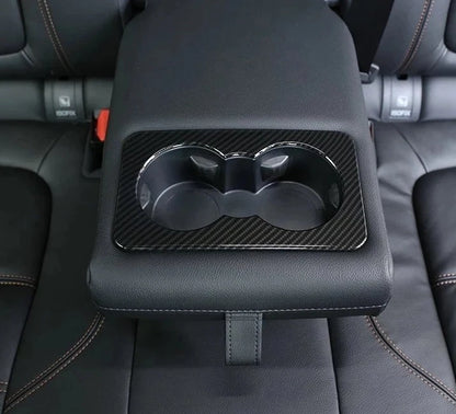 Fiber Rear Water Cup Holder Cover Trim for Land Rover Range Rover Velar (2018-2023)