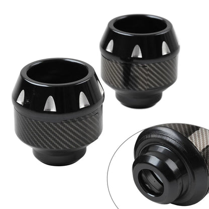 2 x Black Universal Front Fork Wheel Frame Sliders for Make & Model