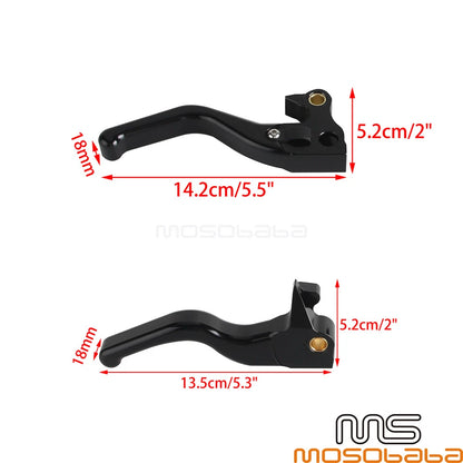 Chrome Hand Brake Clutch Levers for Harley Sportster Forty-Eight XL1200X (04-13)