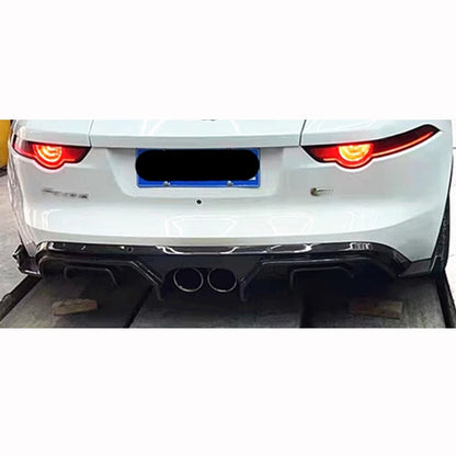 Real Carbon Fiber Rear Diffuser Bumper Spoiler Lip for Jaguar F-Type 2013-2019