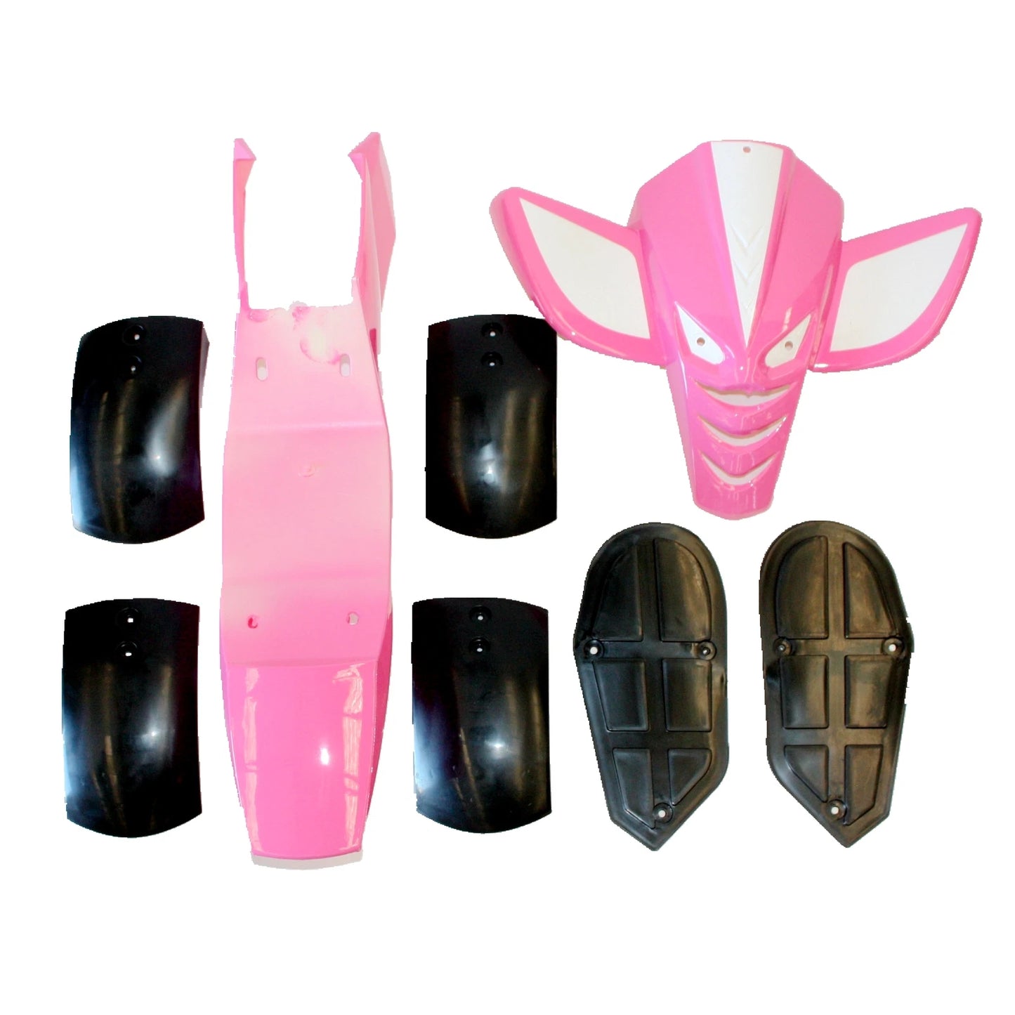 PINK Plastic Fairing Fuel Tank Mud Guard for 49cc Quad Dirt Bike ATV