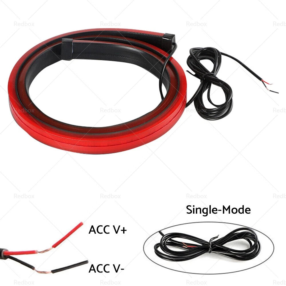 Red LED High Mount Third Brake Light Bar for Universal Car