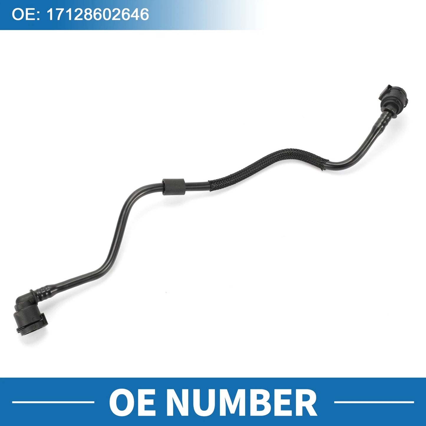 Radiator Hose for BMW 740i 2016-2019 Plastic Black 1 x Piece