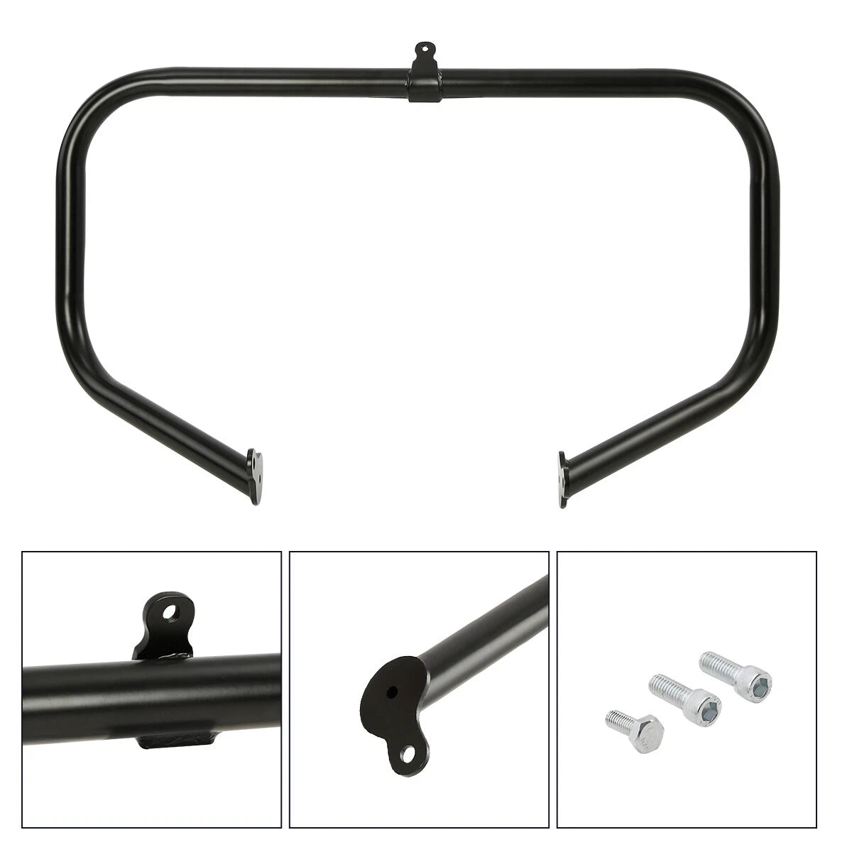 Black Engine Guard Crash Bar for Harley Street Electra Glide Road King (09-24)