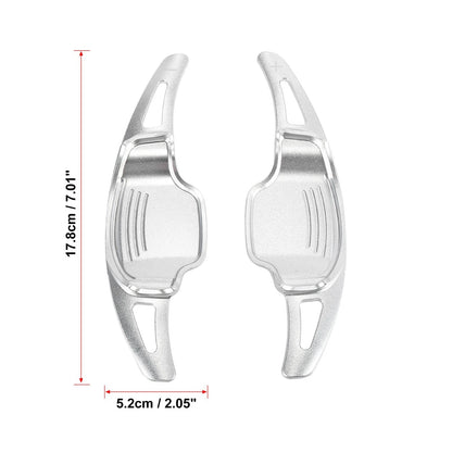 Pair Silver Tone Steering Wheel Shift Paddle for Cadillac XT5/Buick Regal