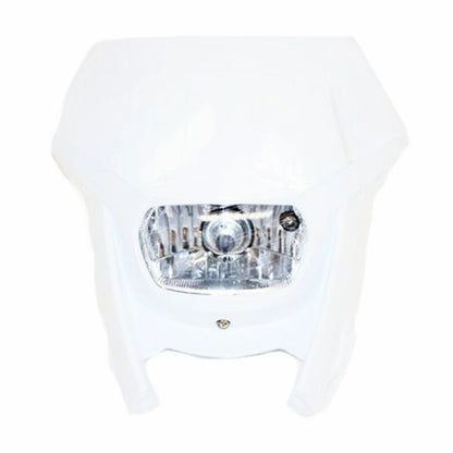 WHITE Head Light Lamp + Strip for PIT Trail Dirt Motorcycle Bike