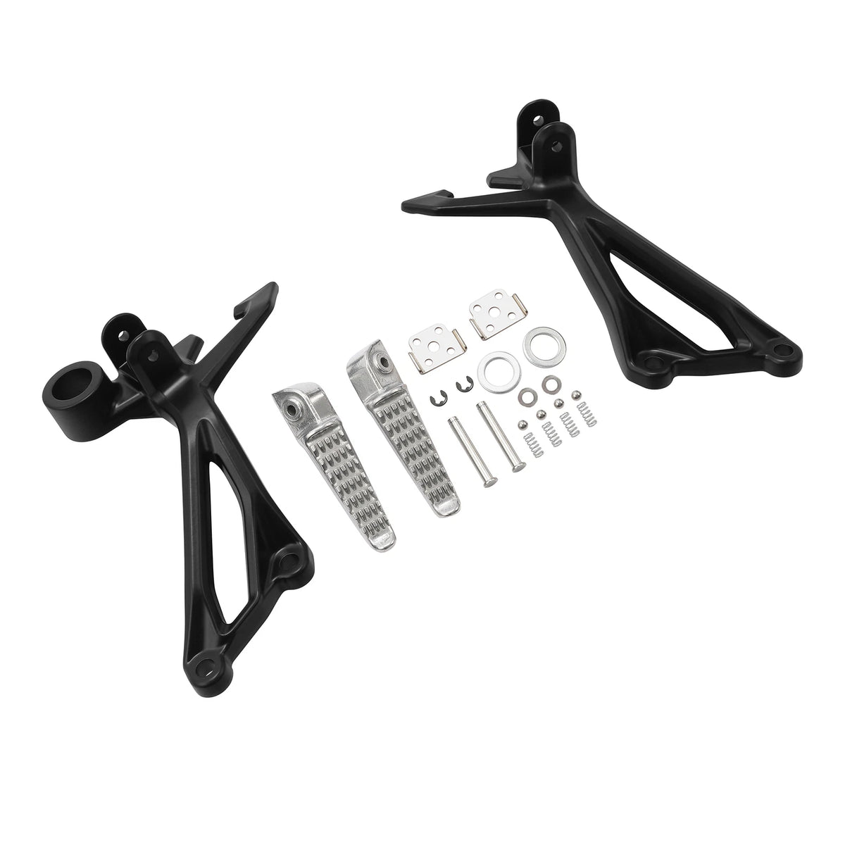 Passenger Footrests Pegs for Kawasaki Z900 ABS (2017-2025) Black