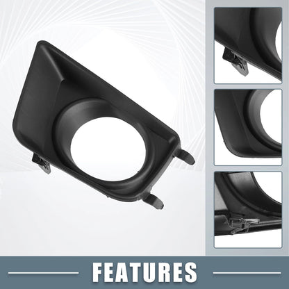 Pair Left Right Fog Light Bezel Cover for Toyota Tacoma (2012-2015)