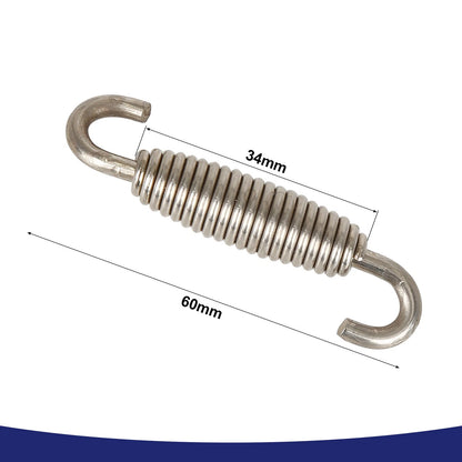 Motorcycle Exhaust Pipe System Muffler Coil Spring w Hooks 2 x for Universal