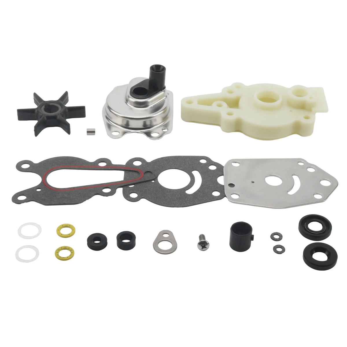 Water Pump Impeller Kit for Mercury Mariner 6/8/9.9/15 HP 2/4-Stroke