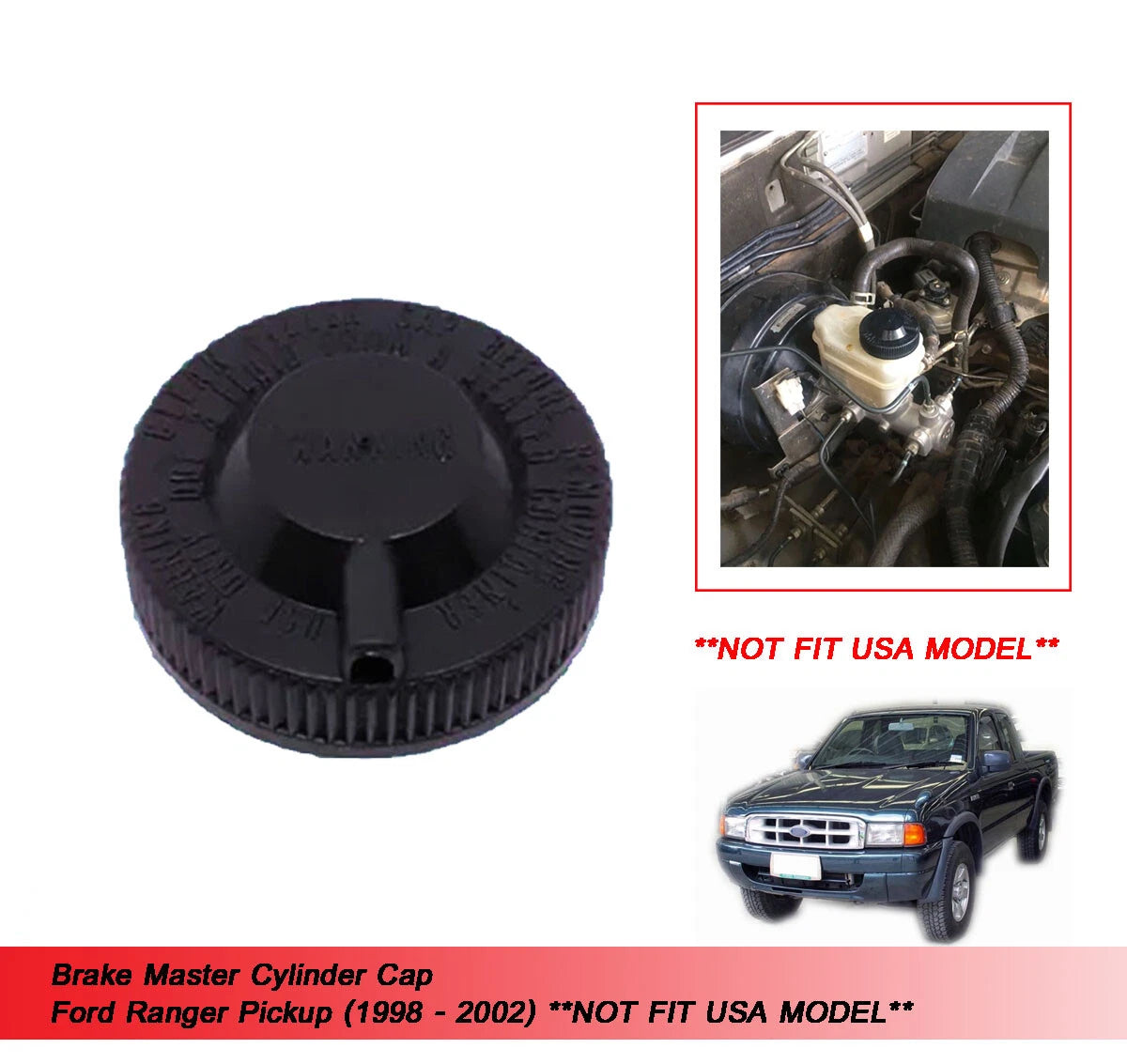 Brake Master Cylinder Cap for Ford Ranger (1998-2002)