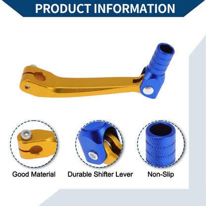 Gold Tone Blue Folding Gear Shifter Lever for Honda CRF150F (2003–2017)