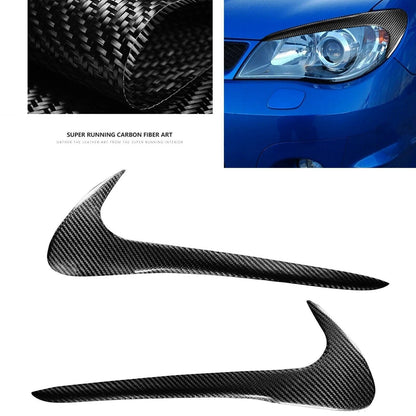 2 x Carbon Fiber Fog Light Eyelids for Subaru Impreza (2006-2007)