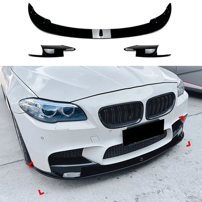 Bumper Spoiler Lip for BMW 5 Series F10 F11 M5 (2012-2016) Black