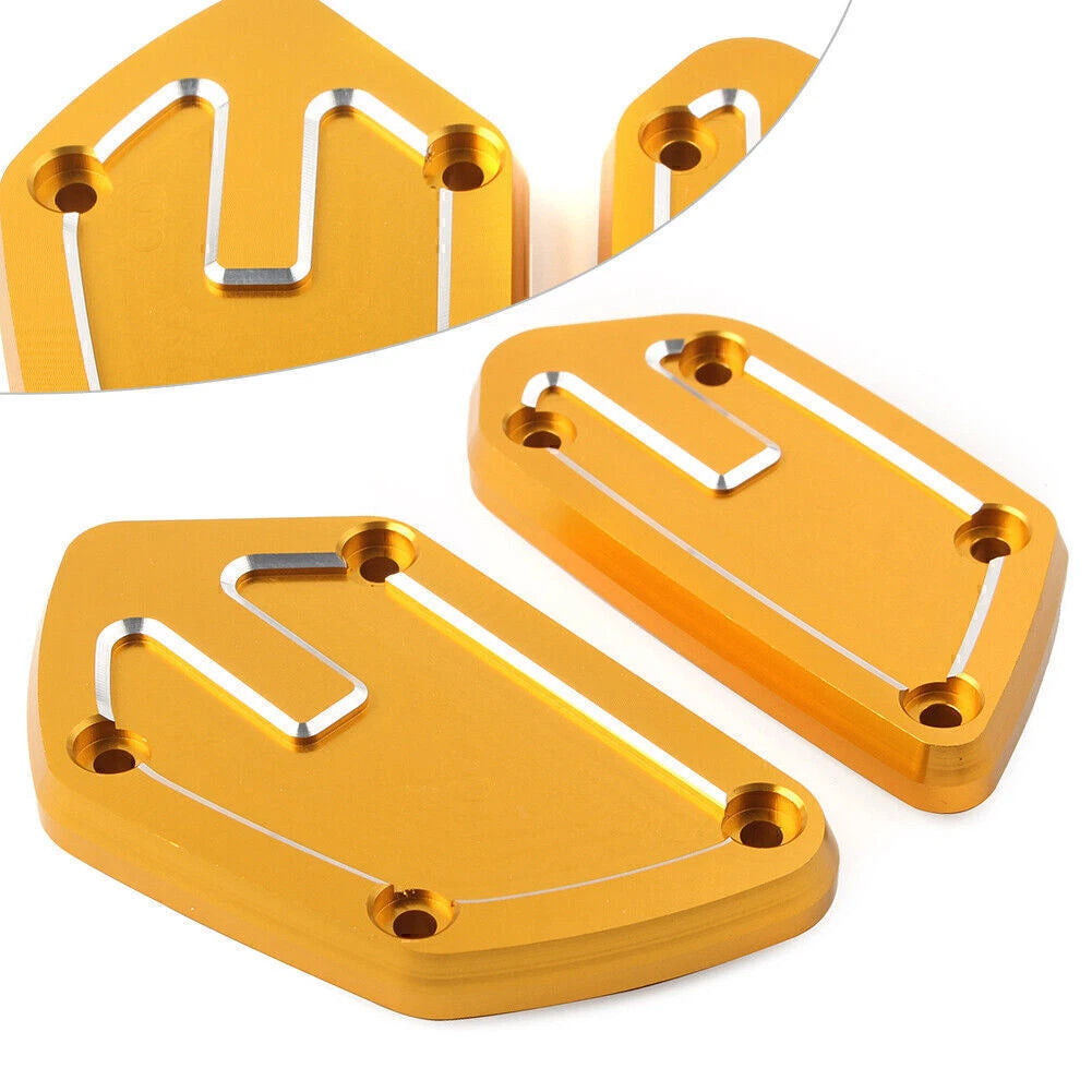Gold Front Brake & Clutch Reservoir Cap for BMW K1600GT R1200GS R1250R R nineT (2011-2023)