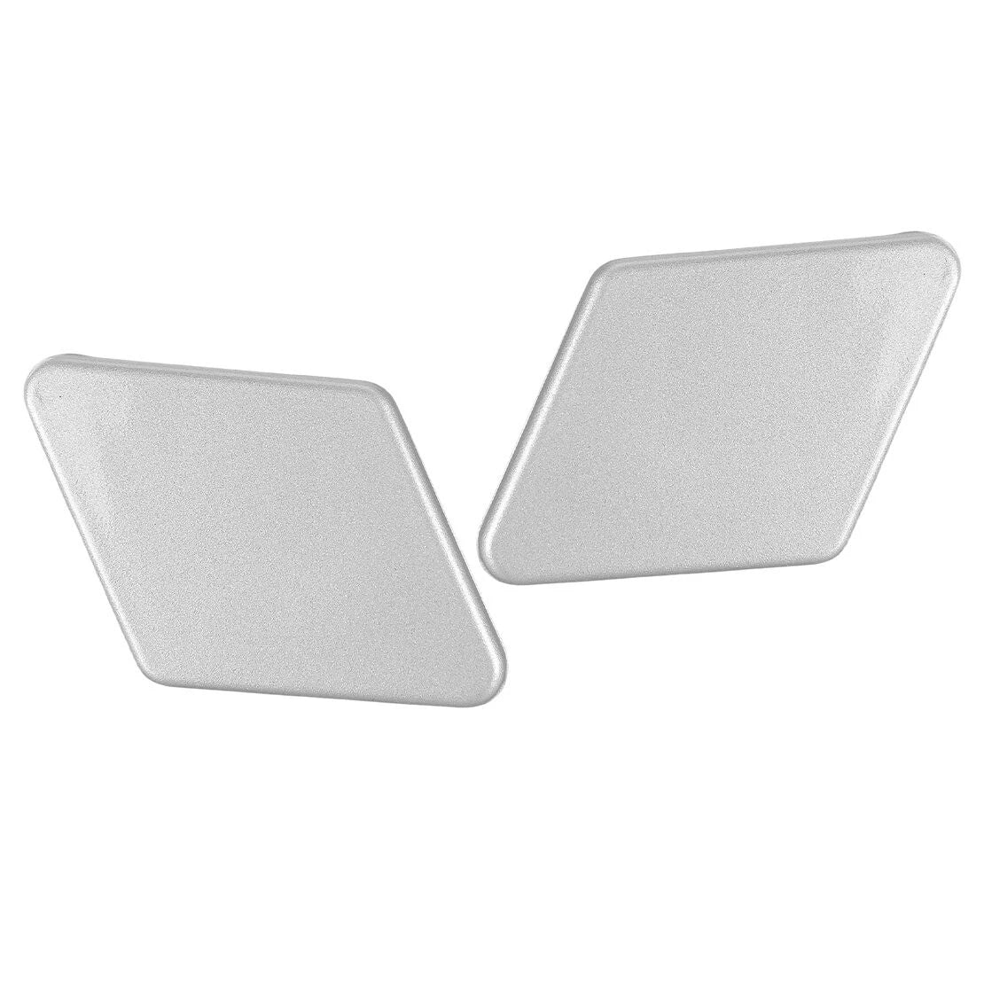 Silver Front Bumper Headlight Washer Covers for BMW 3 Series (2007-2013)