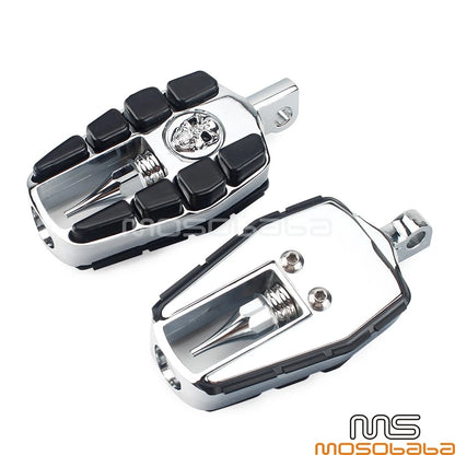 Zombie Skull Style Foot Pegs for Harley Dyna FLH (Universal)
