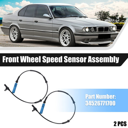 Front Left Right ABS Wheel Speed Sensors for BMW 525i (2001-2007)