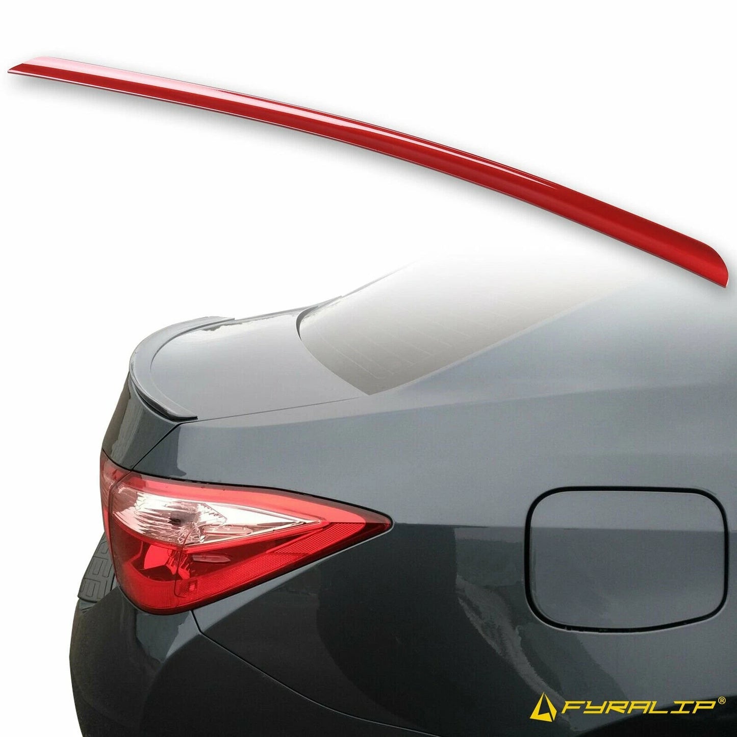 3R3 Red Boot Lip Spoiler for Toyota Corolla (2013-2019)