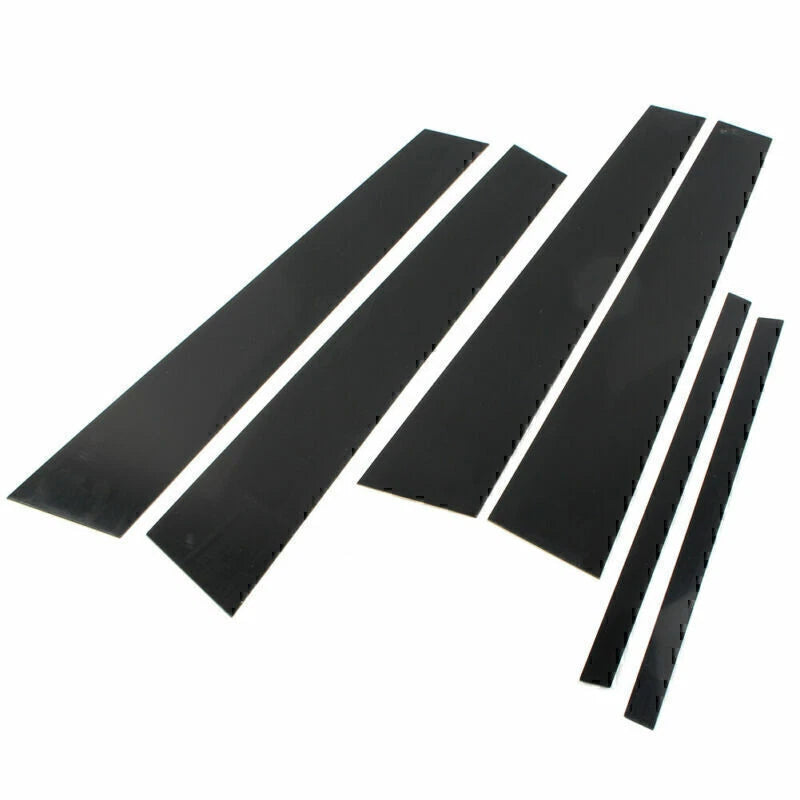 6 Pcs Car Door Trim Cover Kit Black Pillar Posts for Honda Accord (2008-2012)