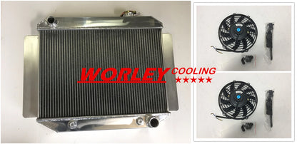 44mm Aluminium Radiator + Fan for Holden Kingwood HG HT HK HQ HJ HX V8 (1968-1980)