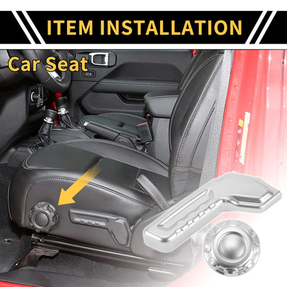 Seat Adjustment Button Cover Trim for Jeep Gladiator JT (2018-2024)