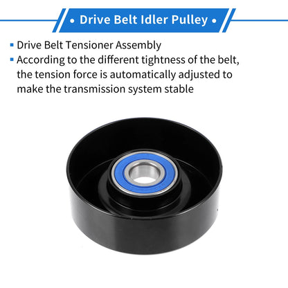 Drive Belt Idler Pulley for Ford F-250 F-350 E-250 (2002-2014) 1 Pc