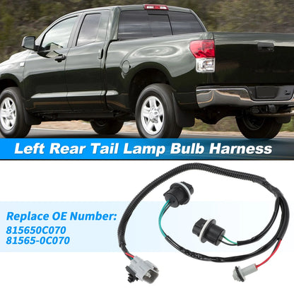 Left Tail Light Socket Wiring Harness for Toyota Tundra (2007–2014)