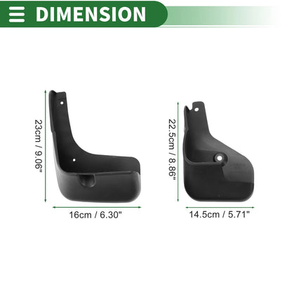 Mud Flaps Splash Guards 1 Set for Nissan Sylphy (2006-2008)