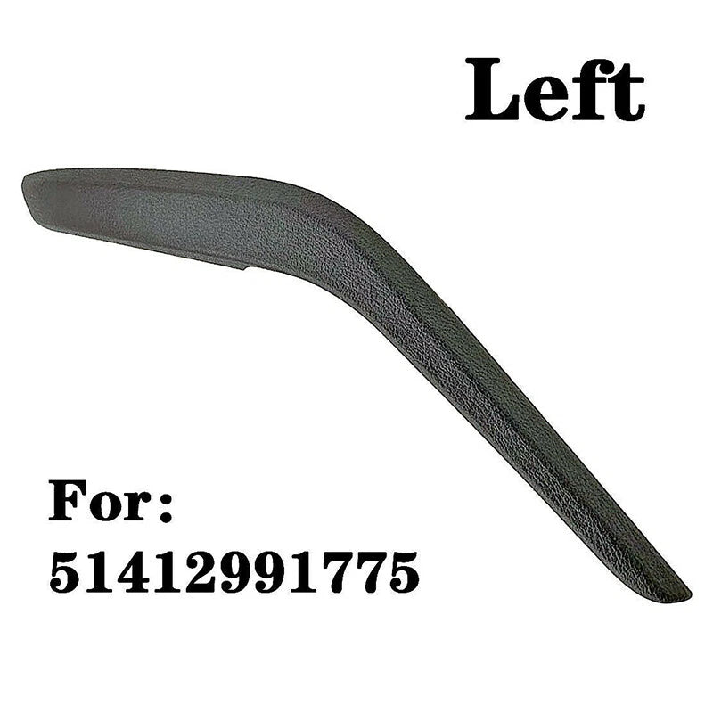 Black Left Side Inner Door Panel Handle Pull Trim Cover for BMW X1 E84 (2010-2016)