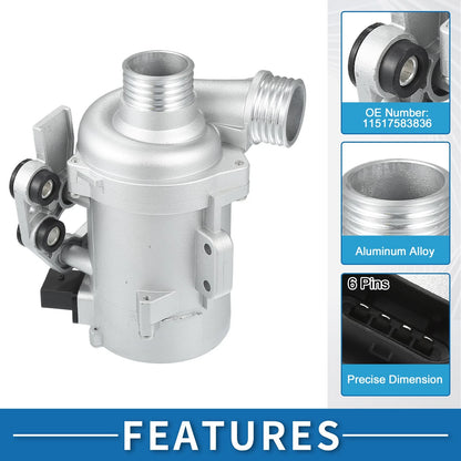 Electric Water Pump for BMW 528I 2011 (2011) - Includes Screws Kit