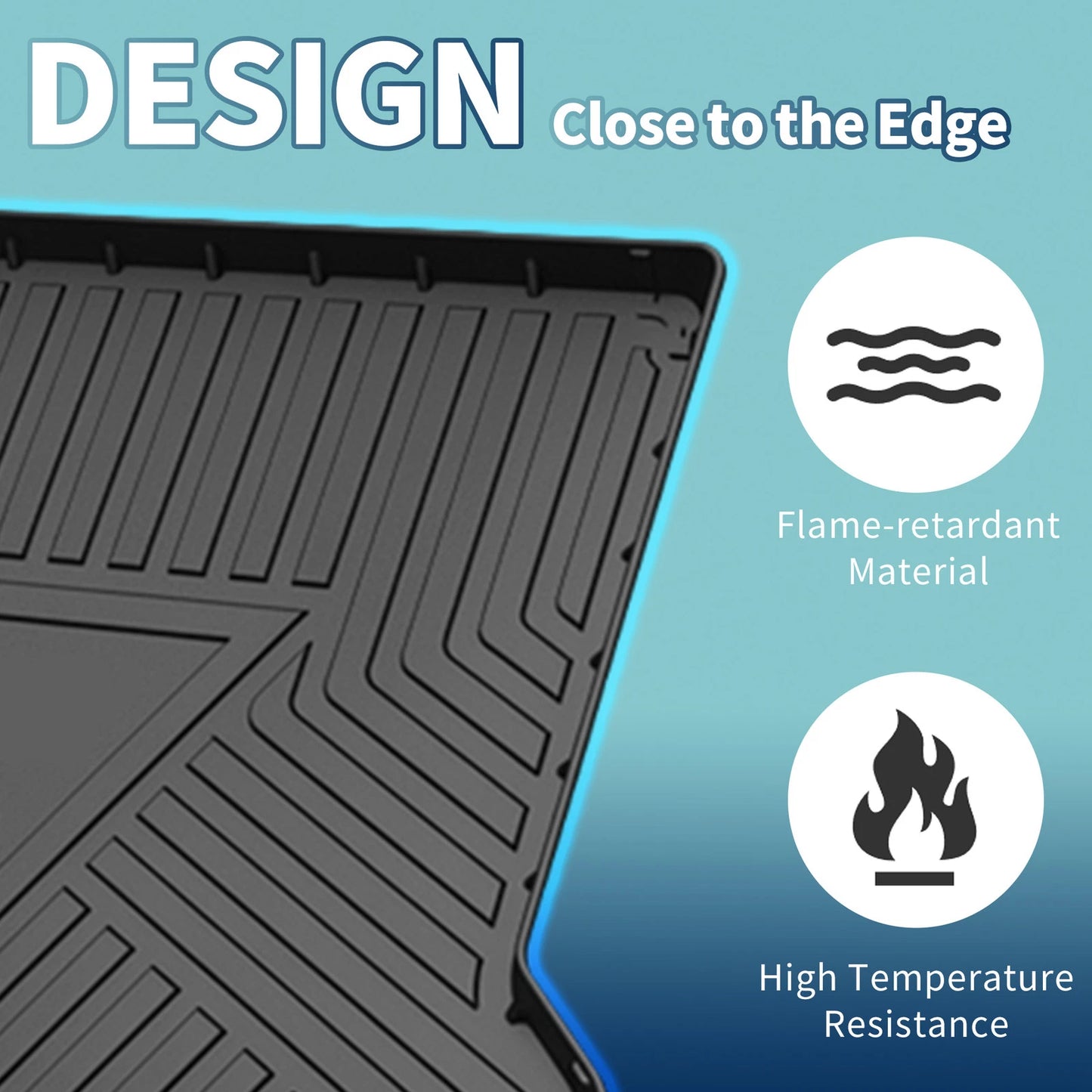 Flat Face Cargo Liner Rear Trunk Mat for Mazda CX-30 (2020-2025) 1 Pc