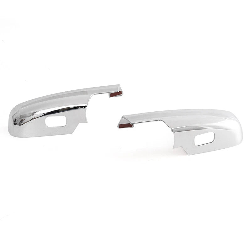 Chrome Lower Half Mirror Covers for 07-13 Chevy GMC Sierra Yukon XL (2007-2013)
