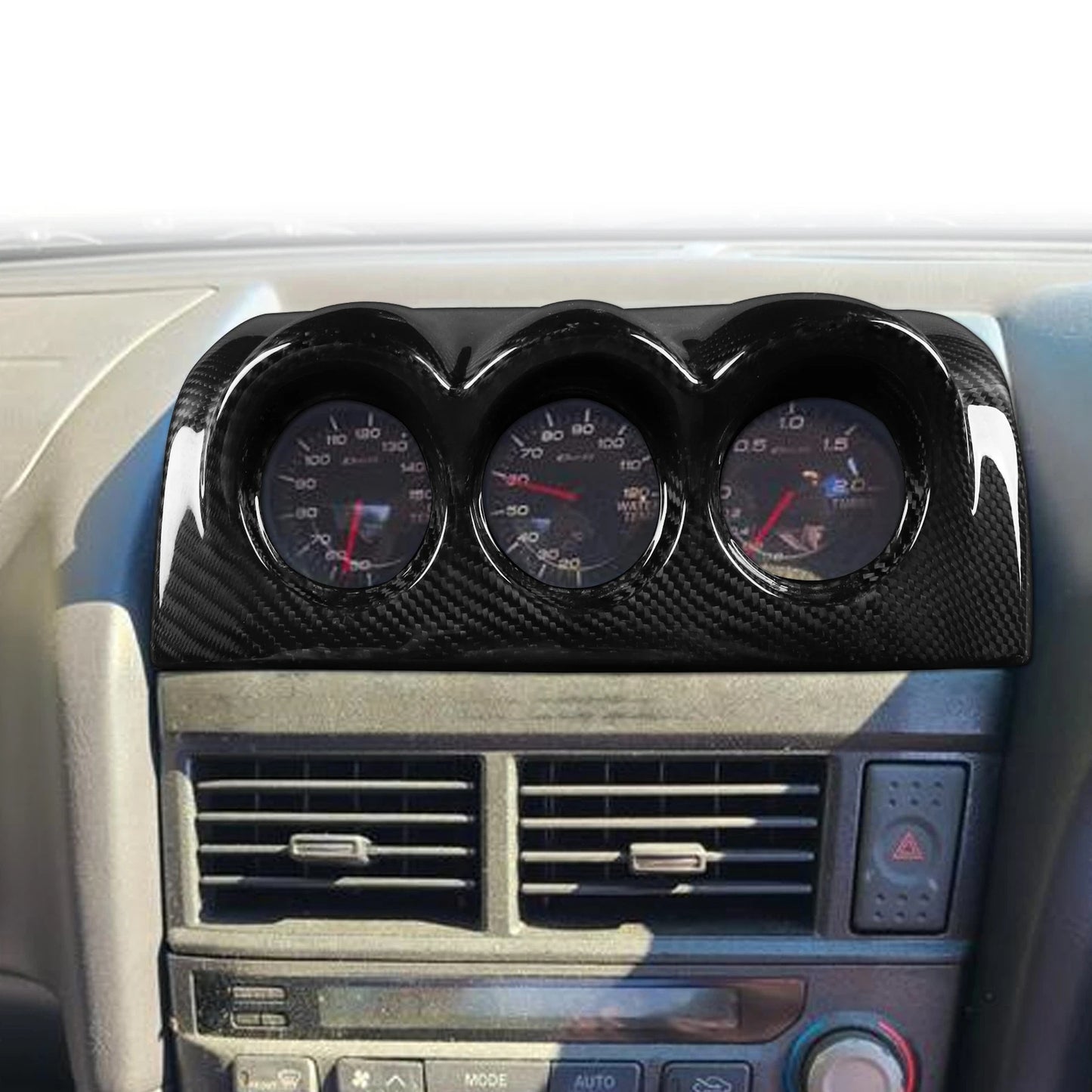 Carbon Fiber Gauge Pod Cover for Nissan Skyline R34 GTR GTT (1994-2004)