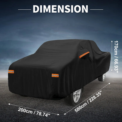 Waterproof Car Cover with Driver Door Zipper for Toyota Tacoma