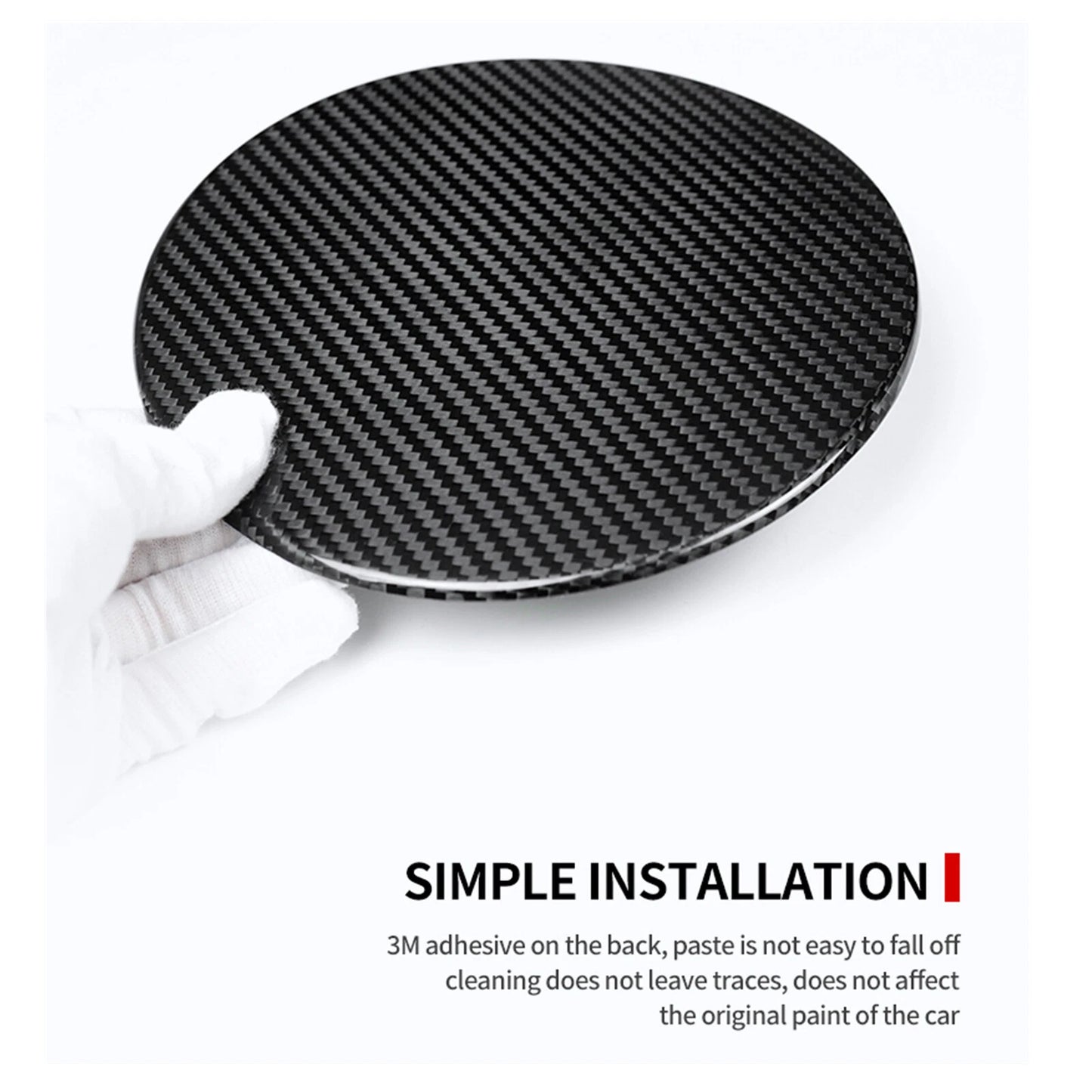 Dry Carbon Fiber Oil Fuel Tank Cap Cover for Chevrolet Camaro (2016-2020)