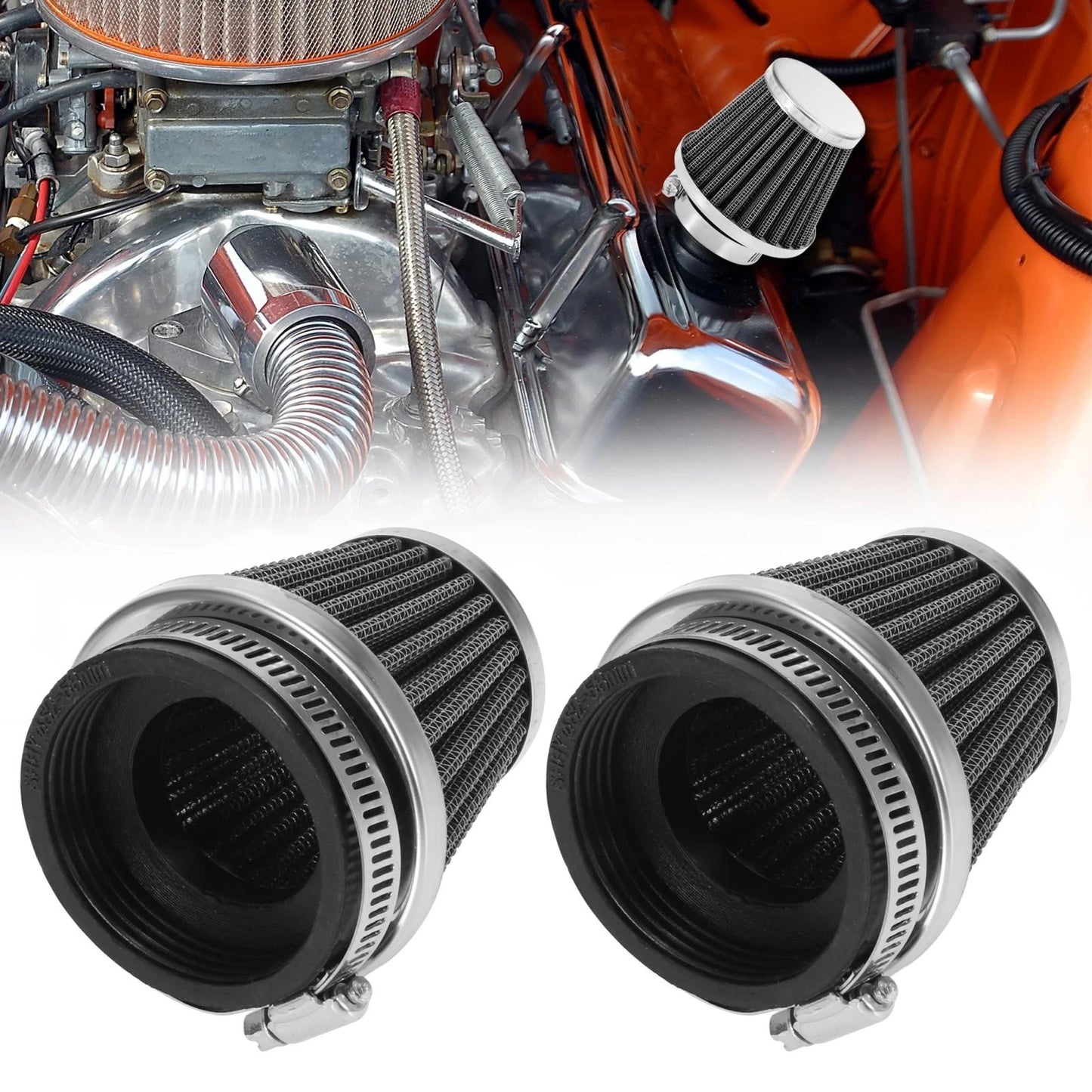Universal / 2 x 54mm / Air Filter Cleaner for Motorcycle