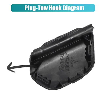Front Right Bumper Tow Hook Cover for Toyota Prius C (2012-2015)