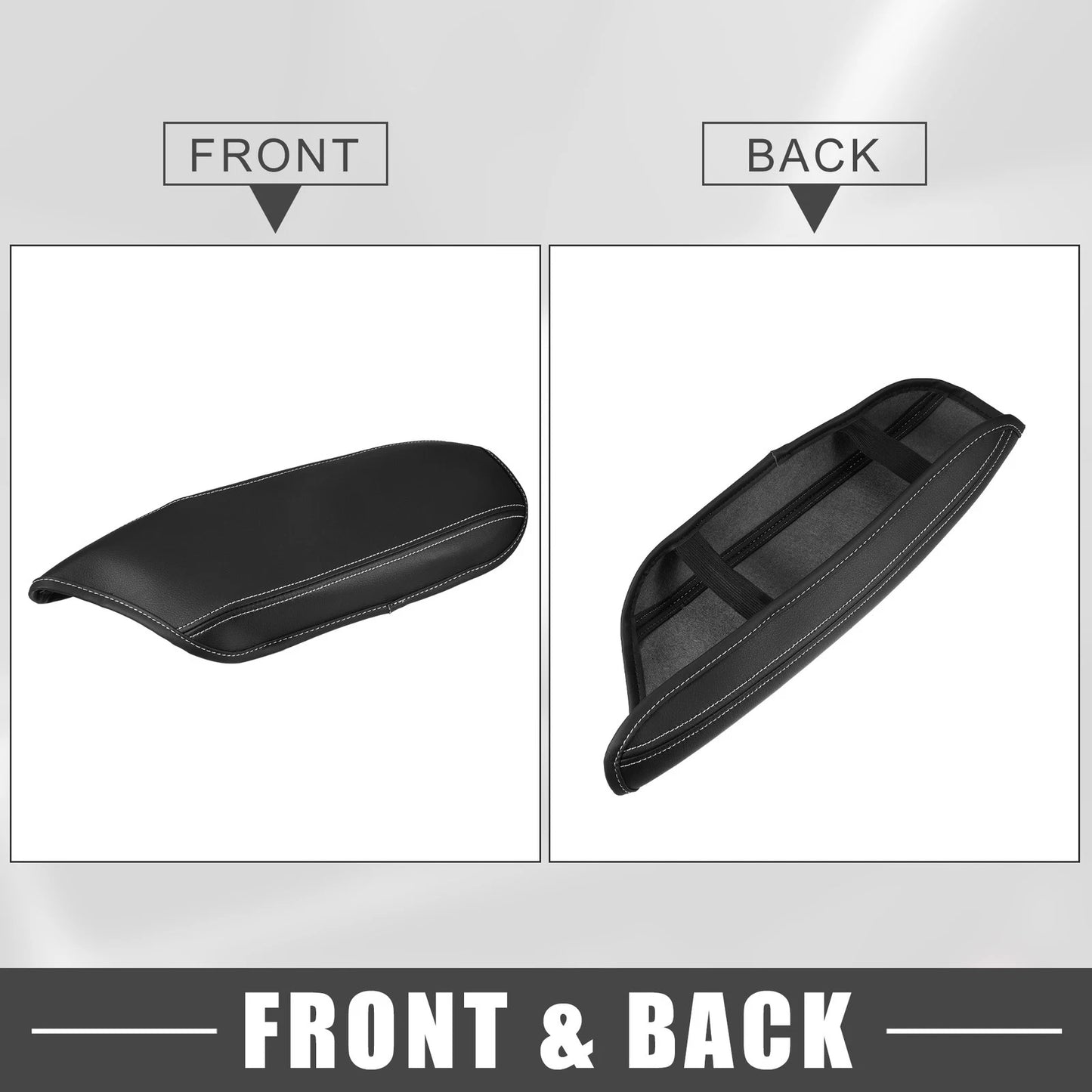 Center Console Armrest Cover for Toyota C-HR (2016-2022) Black White