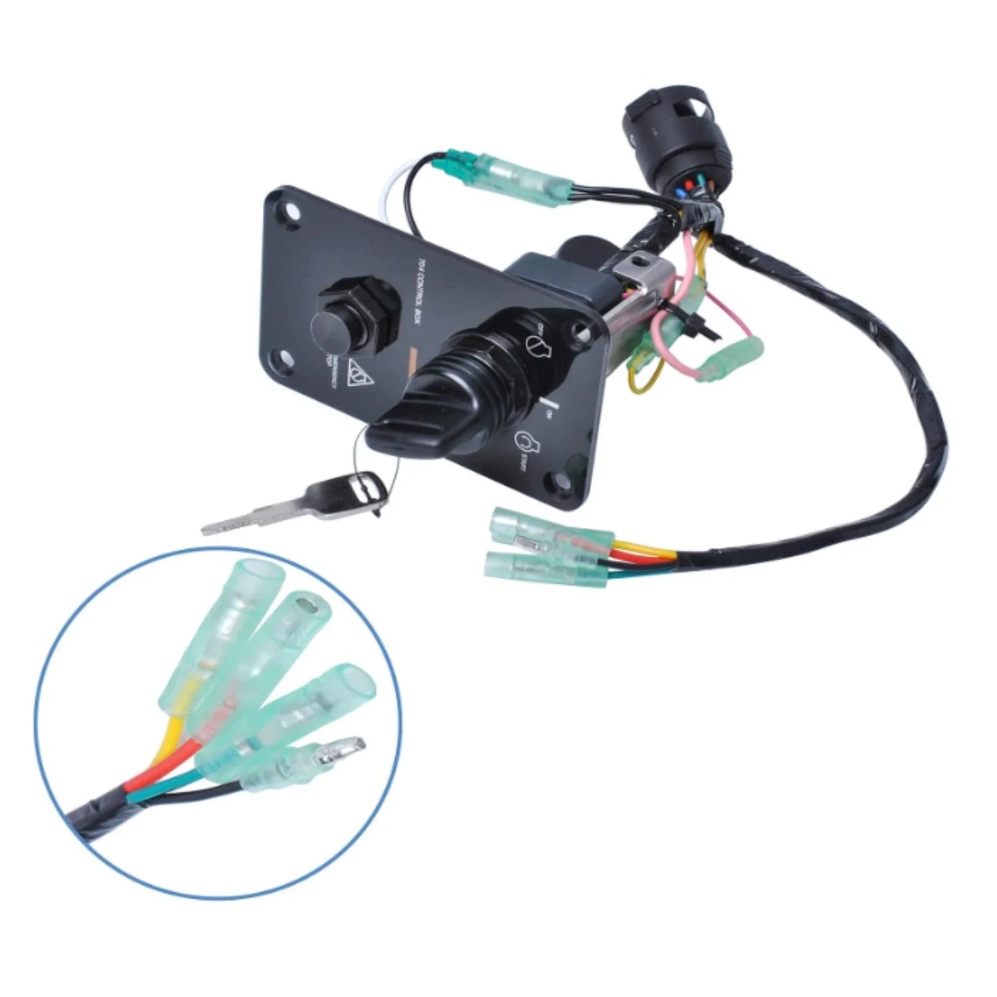 Yamaha Outboard Ignition Key Switch Panel for 70HP Models