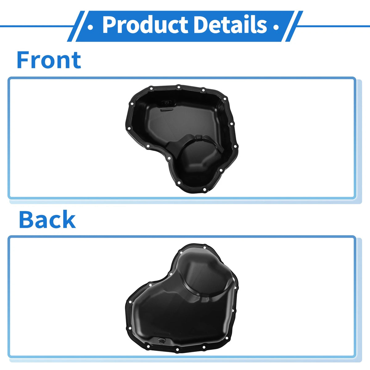 Engine Oil Pan for Toyota Highlander 2018-2021 Steel Black