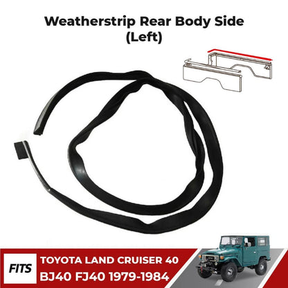 Weatherstrip Side Body Rubber LH Fits Toyota Land Cruiser FJ40LV 1979-84 D06