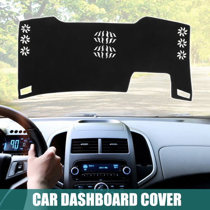 Car Dashboard Cover Black Polyester Non-Slip Protector for TOYOTA Alphard