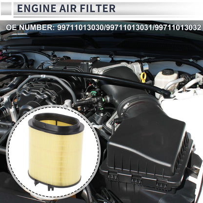 Car Engine Air Filter for Porsche 911 3.6L 3.8L (2009-2012) - 1 x Pc