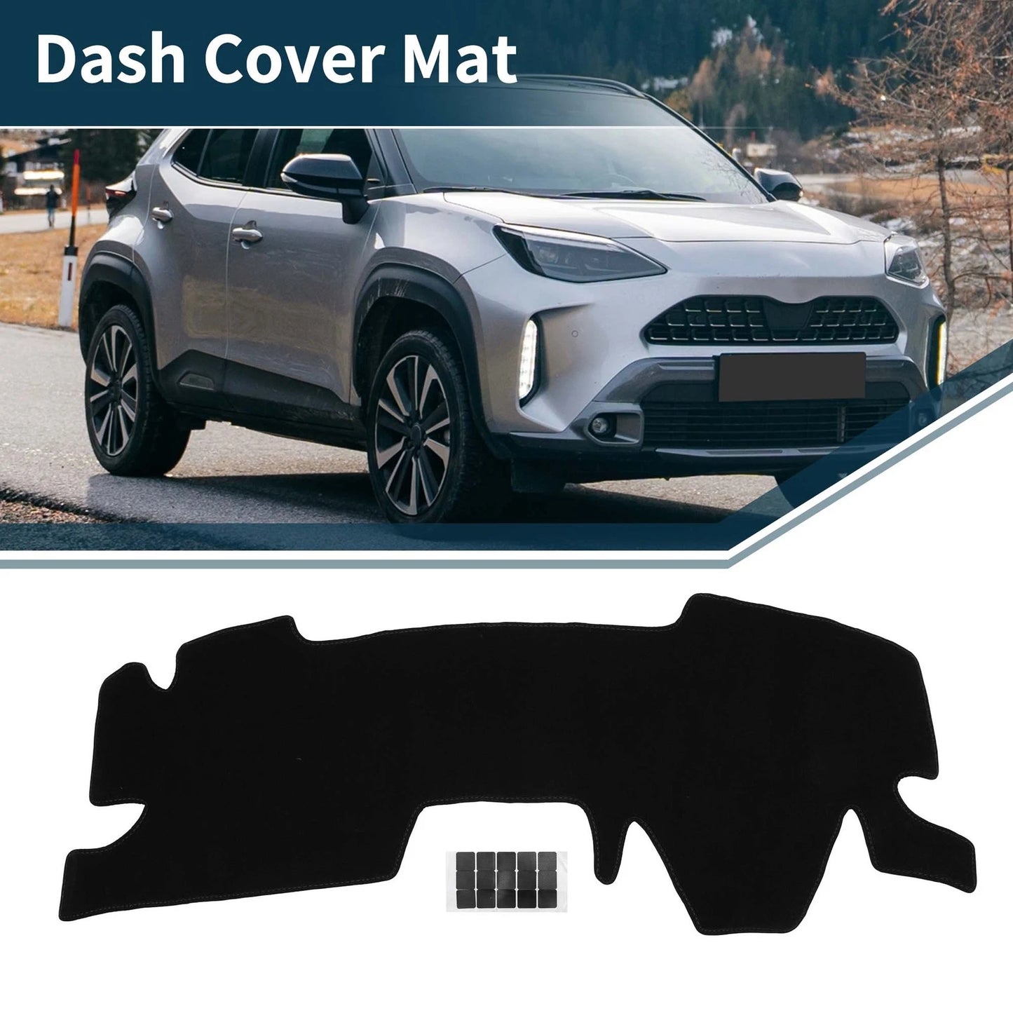 Dashboard Dash Cover Mat 1 x Set for TOYOTA Yaris Cross MXPB1 with Sticker